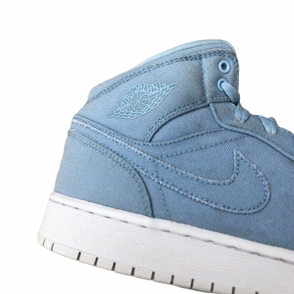 Nike Air Jordan 1 Mid 'Canvas Ice Blue' Size 6.5 - Picture 3 of 10